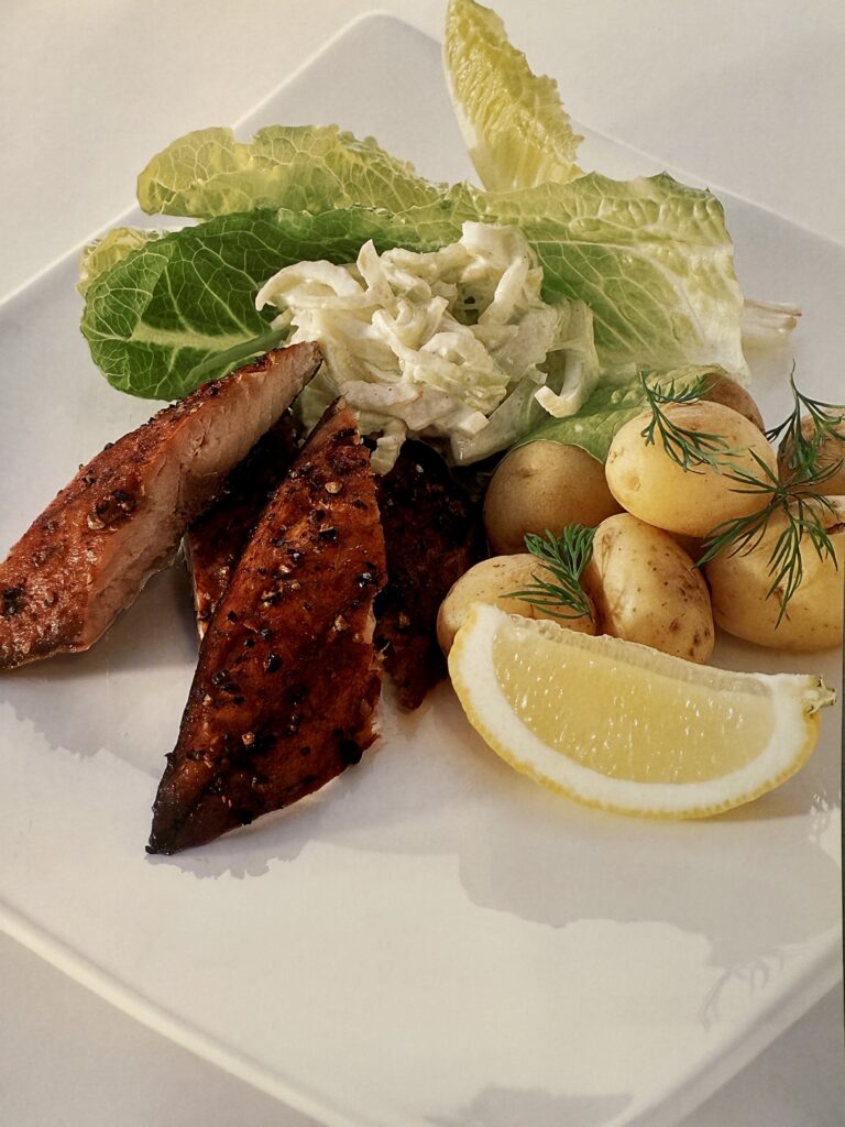 Smoked Trout with Citrus Fennel Slaw