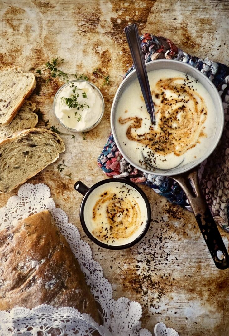 Selma's Kurdish Yogurt and Rice Soup