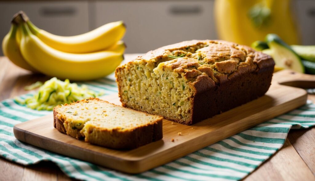 Moist Zucchini Banana Bread