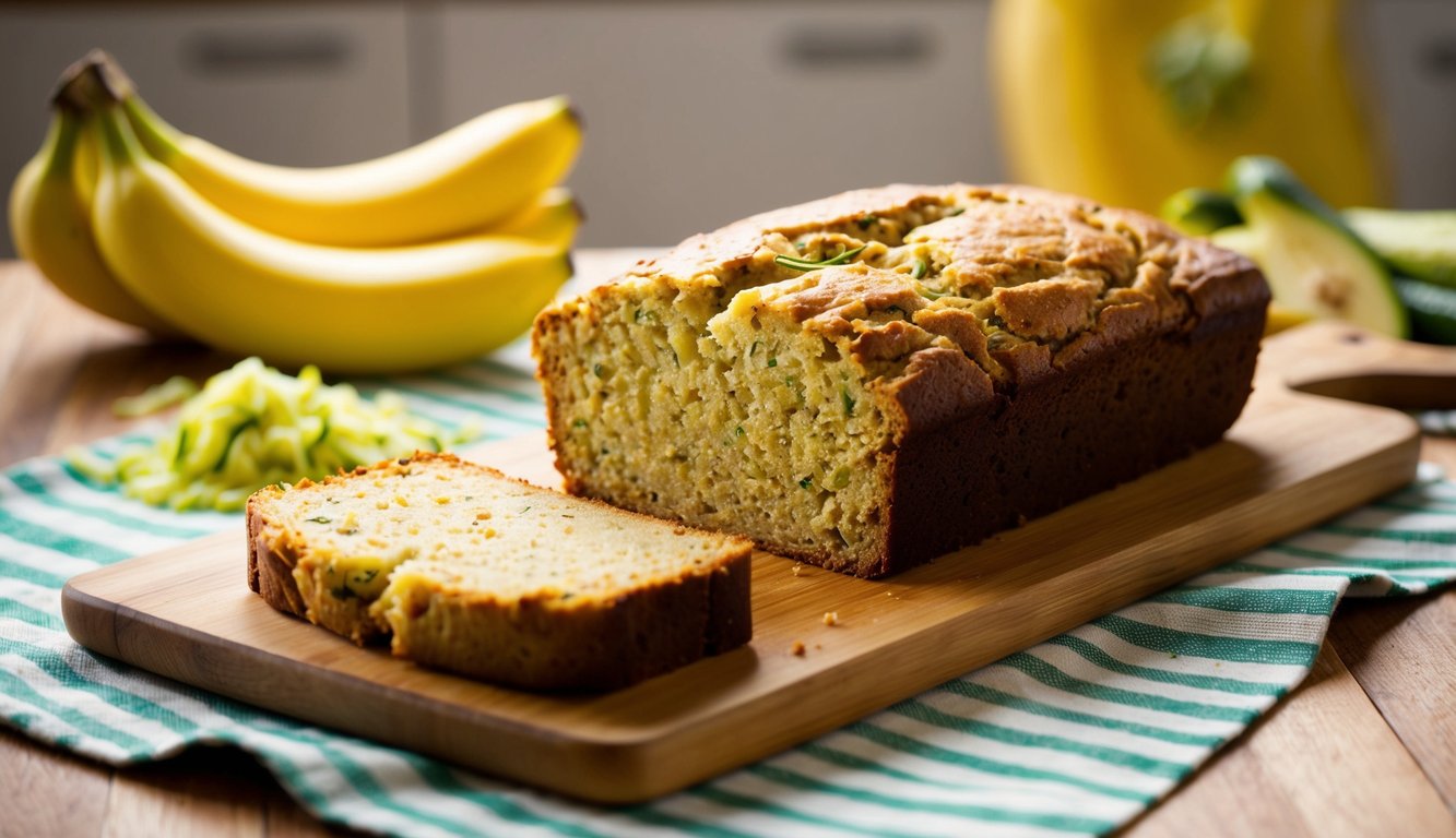 Moist Zucchini Banana Bread