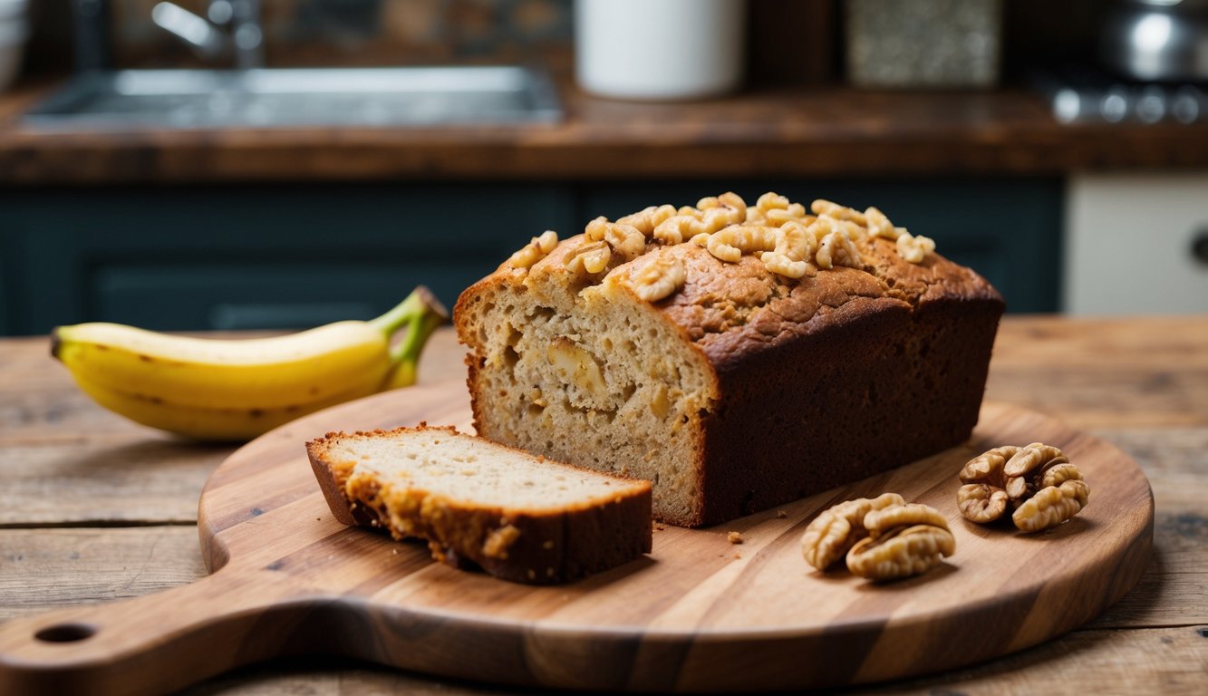 Moist and Delicious Nutty Banana Bread