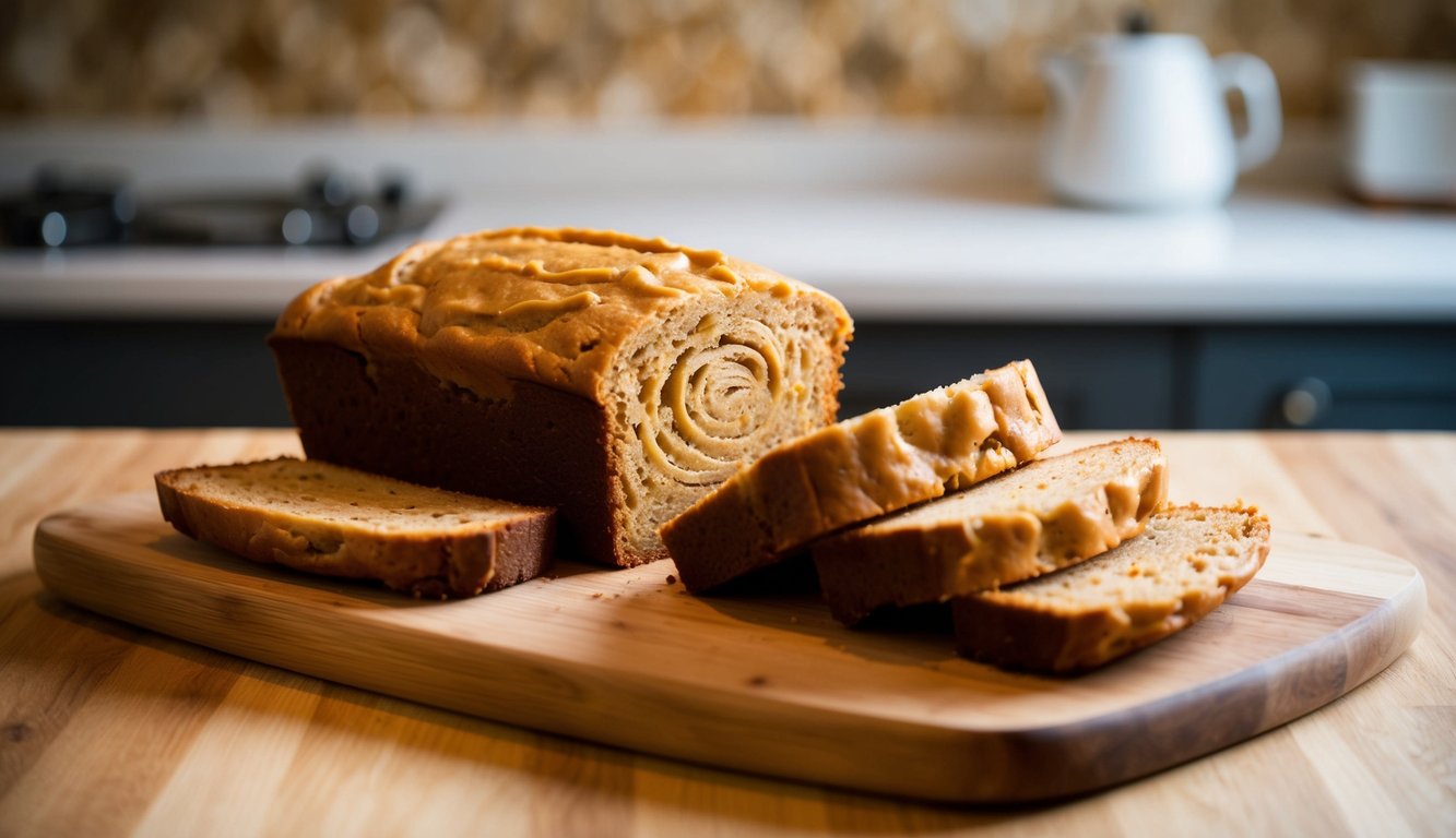 Peanut Butter Banana Bread Delight