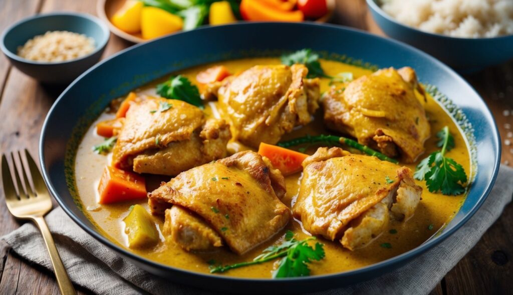 Rich and Flavorful Coconut Curry Chicken Thighs