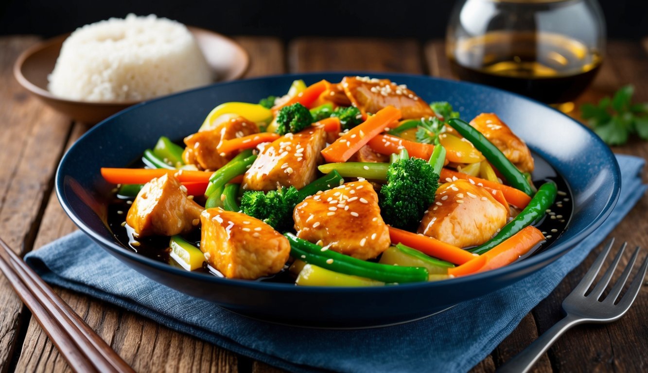 Savory Chicken Thigh Stir-Fry with Vegetables