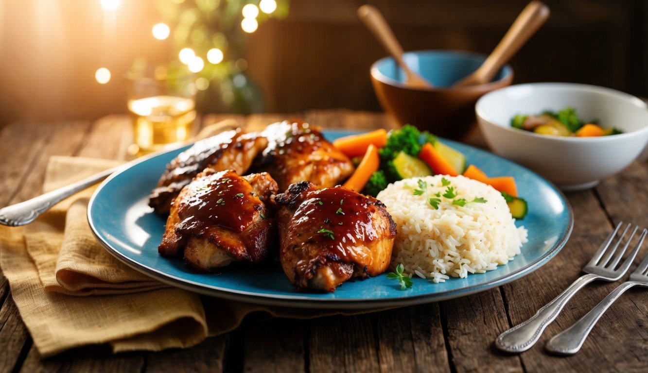 Tender Slow Cooker Chicken Thighs with BBQ Sauce