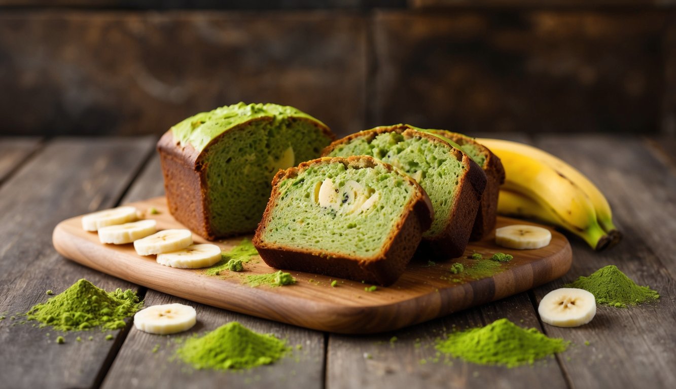 Vibrant Matcha Banana Bread