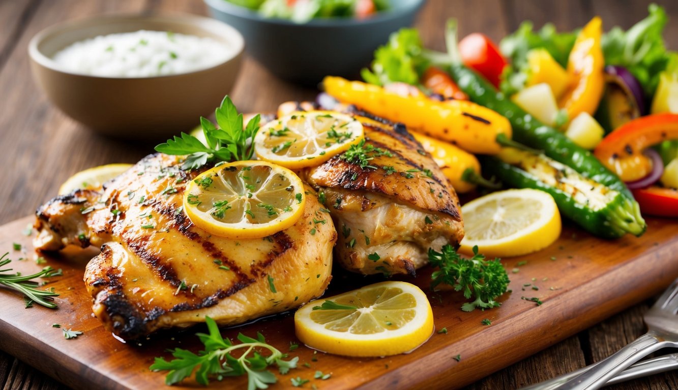 Zesty Lemon Herb Grilled Chicken Thighs