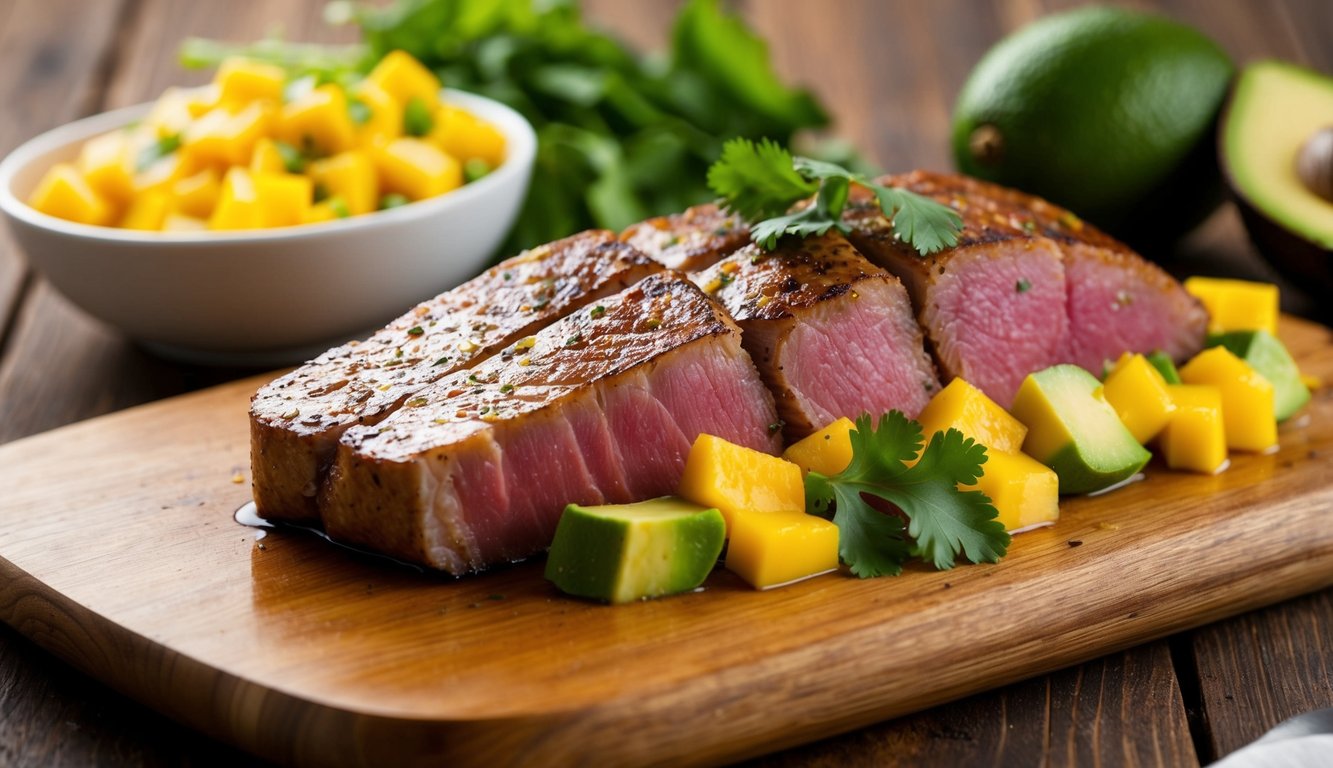 Seared Ahi Tuna Steak with Refreshing Mango Salsa