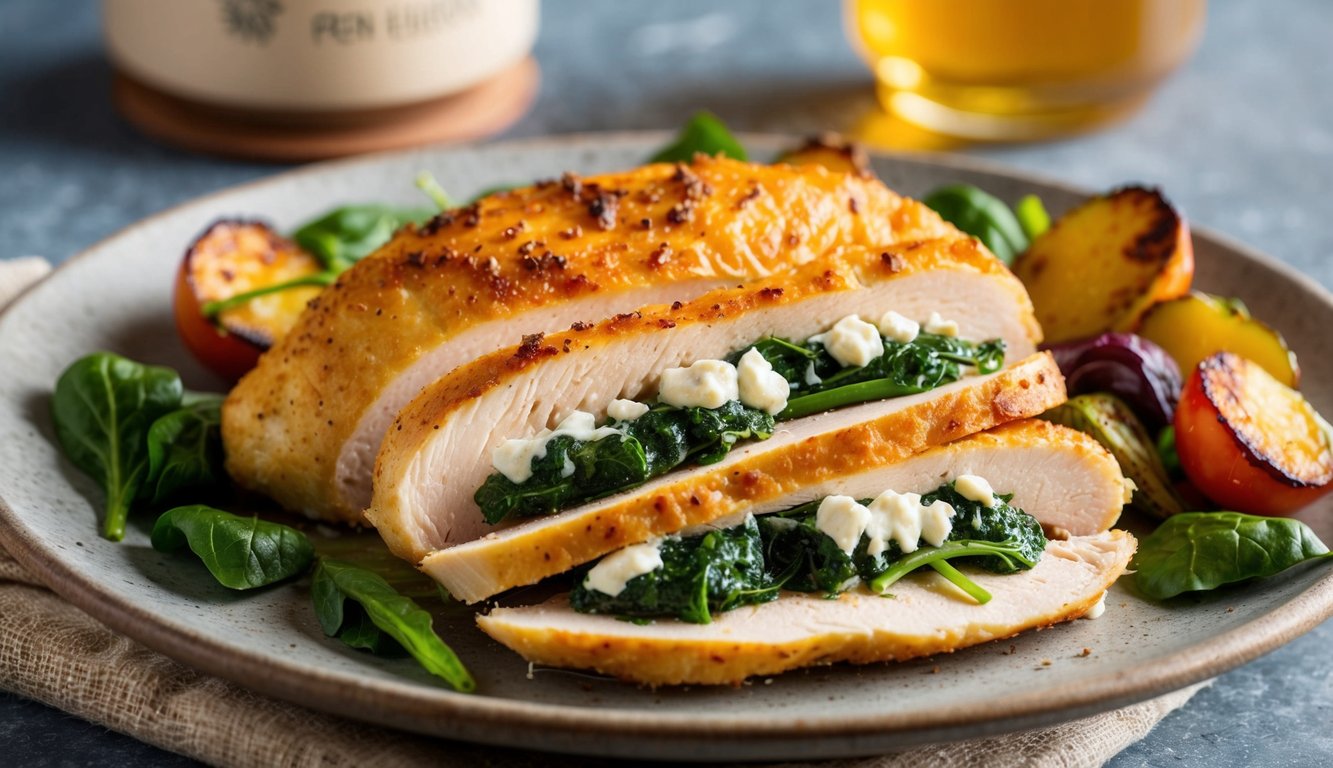 Spinach and Feta Stuffed Chicken Breasts