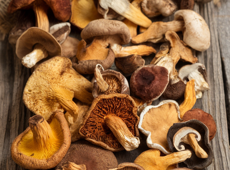 Dehydrated Mushrooms