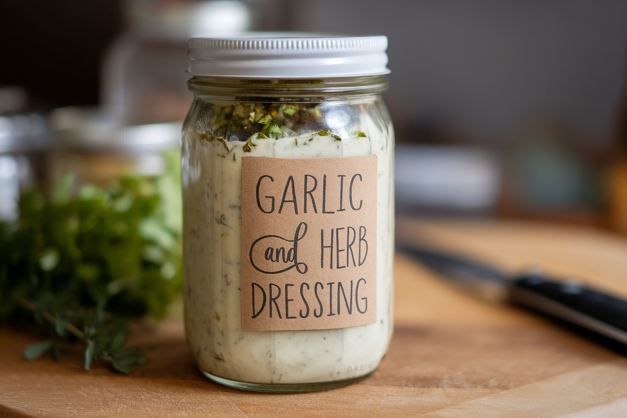 Garlic and Herb Vinaigrette Dressing