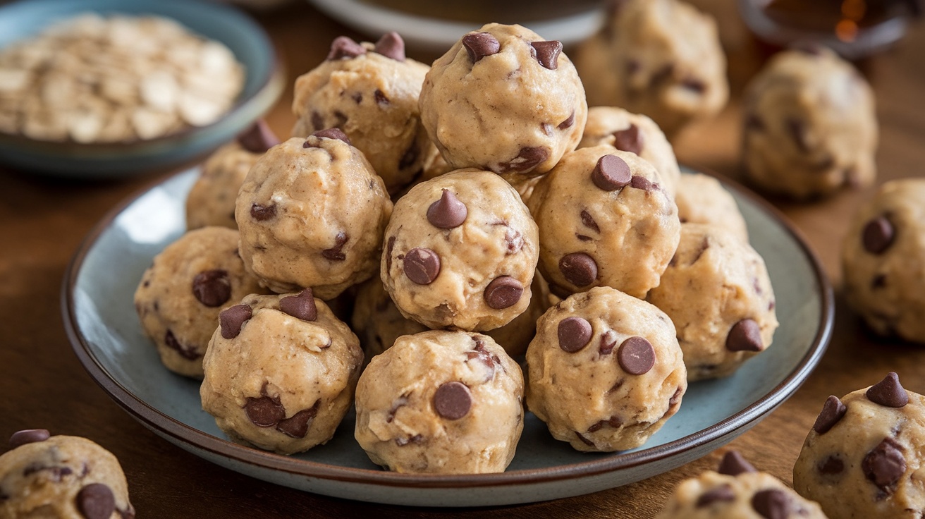 No-Bake Cookie Dough Protein Balls