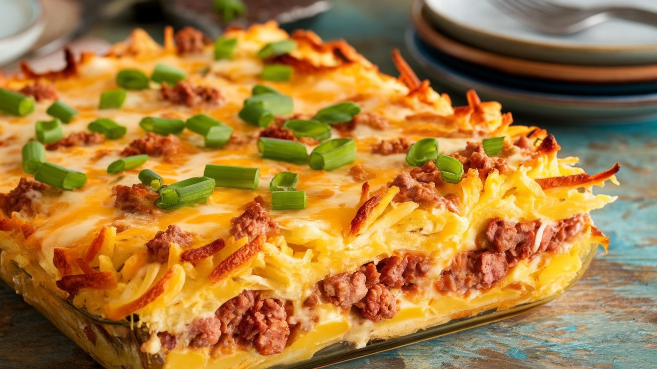 Cheesy Hash Brown Breakfast Casserole