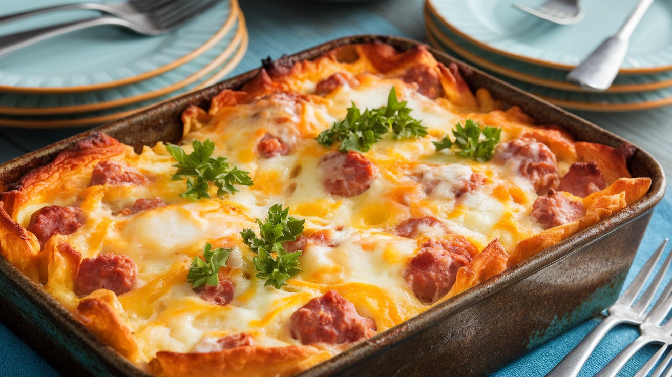 Egg and Sausage Breakfast Bake