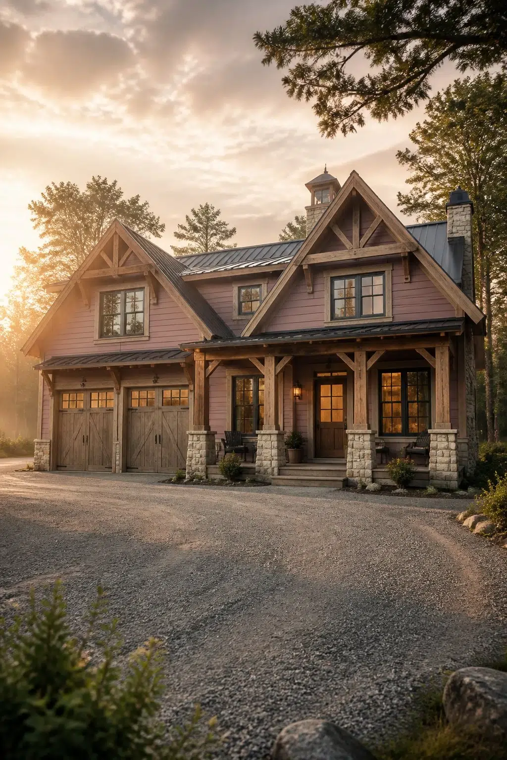 Audrey's Blush color — rustic modern house inspiration
