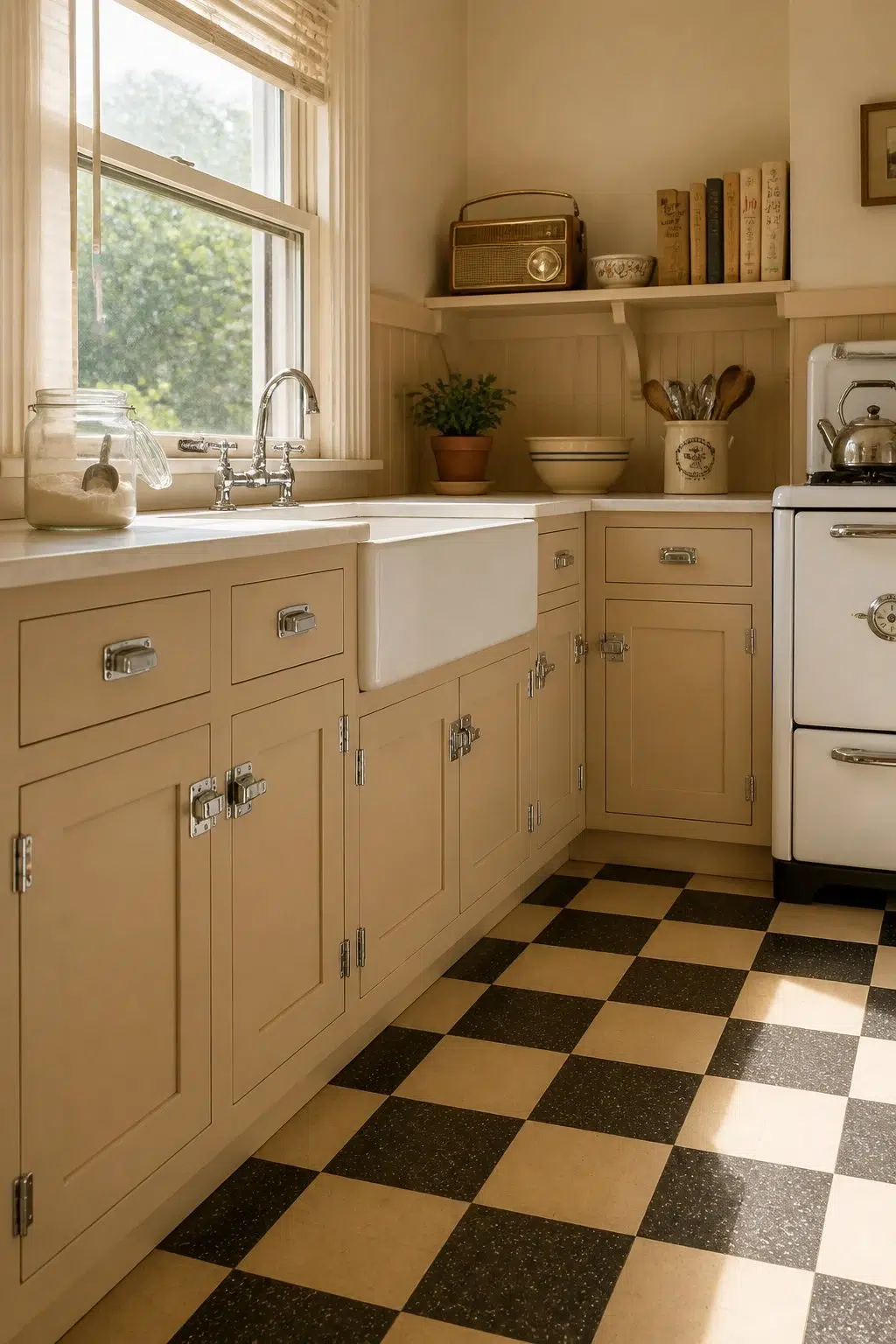 Basket Beige — vintage kitchen