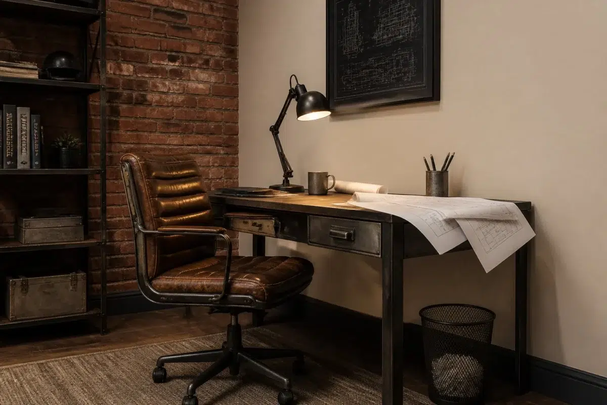 Beachcomber paint color — Home Office (Industrial)