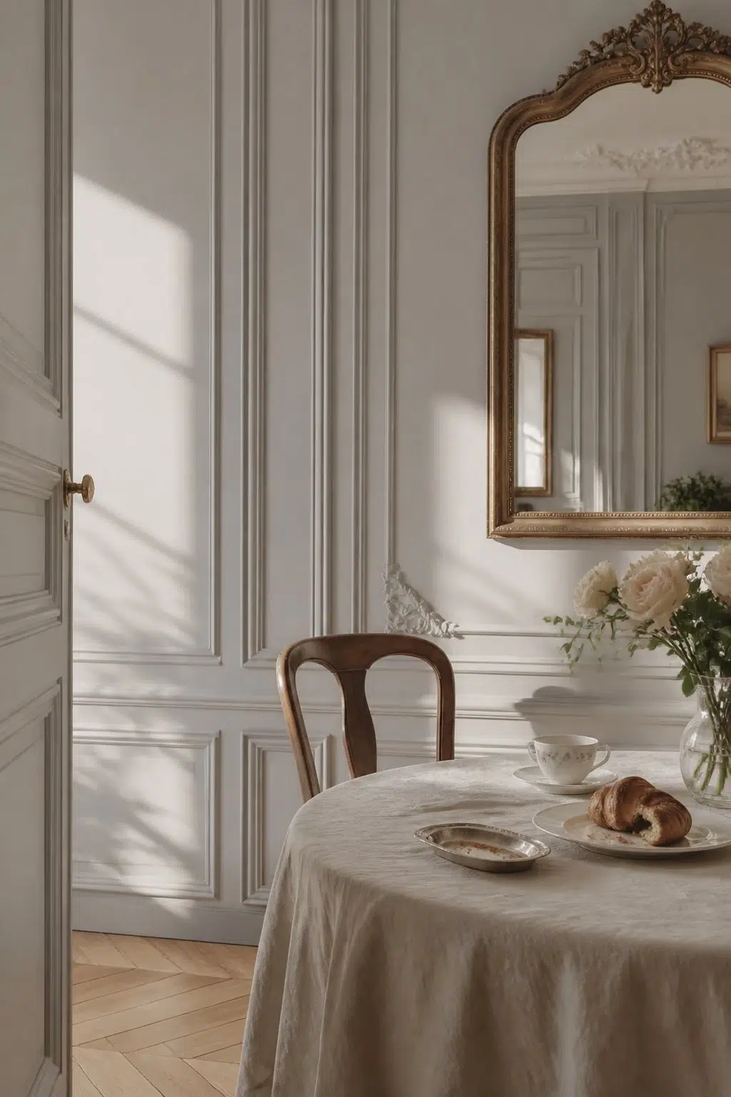 Bedrock paint in a parisian dining room