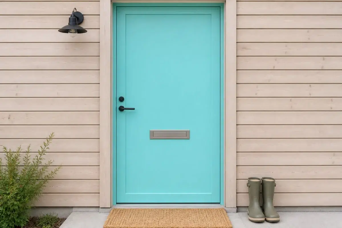 Belize paint color — Front Door (Scandinavian)