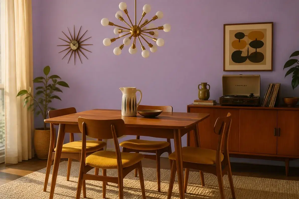 Berry Frappe paint color — Dining Room (Mid Century)