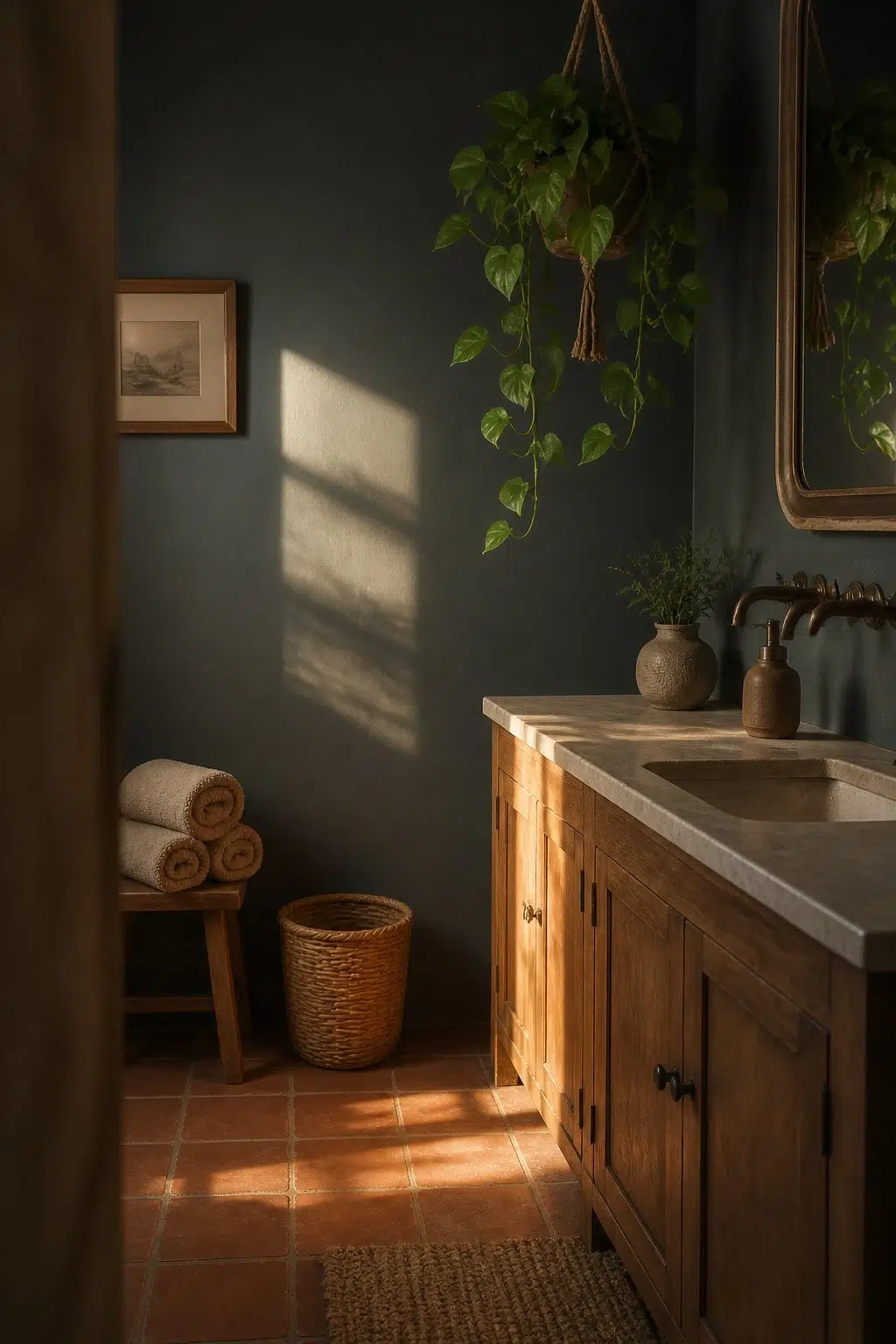 Big Dipper — earthy bathroom