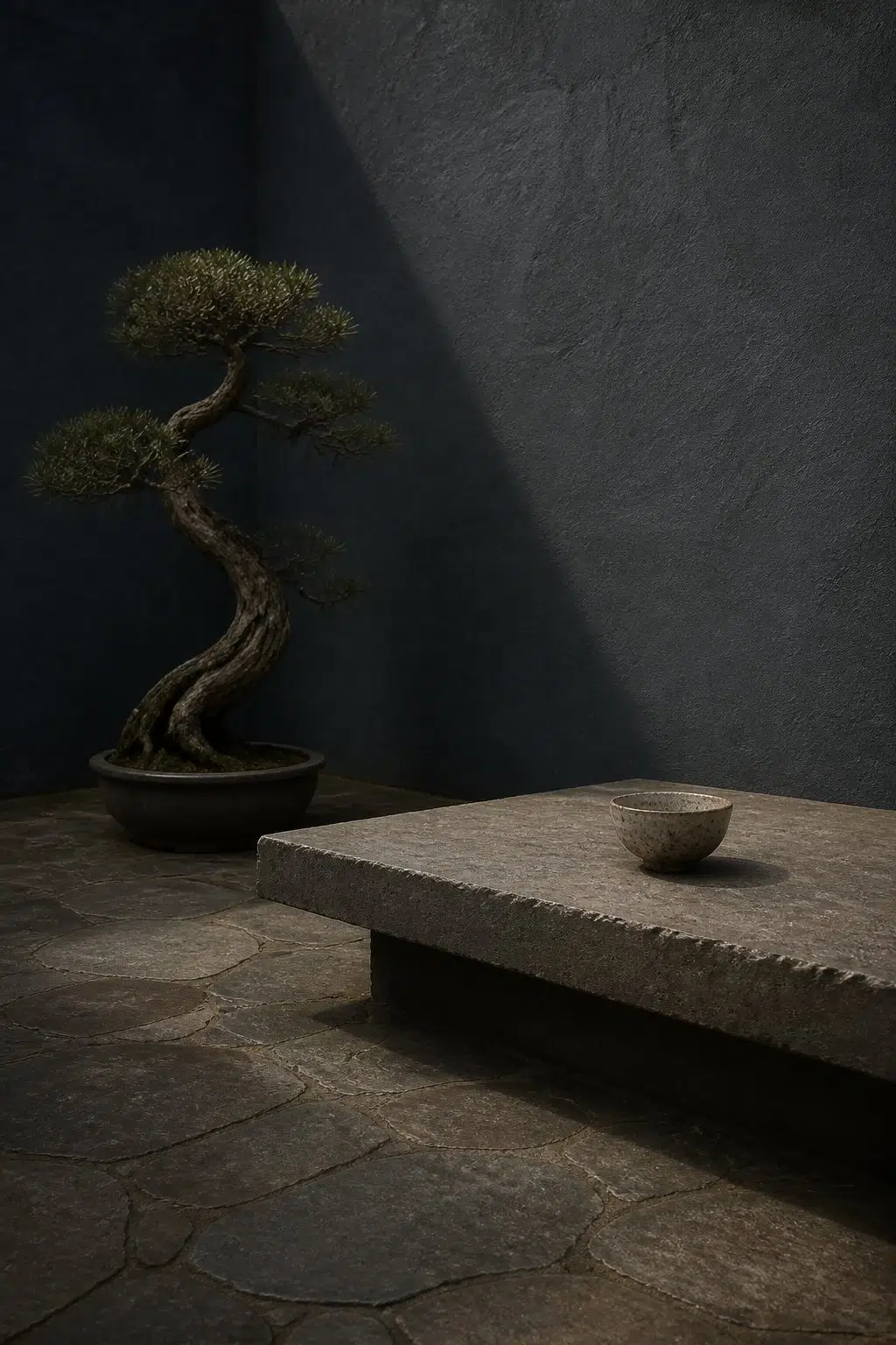 wabi-sabi patio featuring Big Dipper by Sherwin-Williams