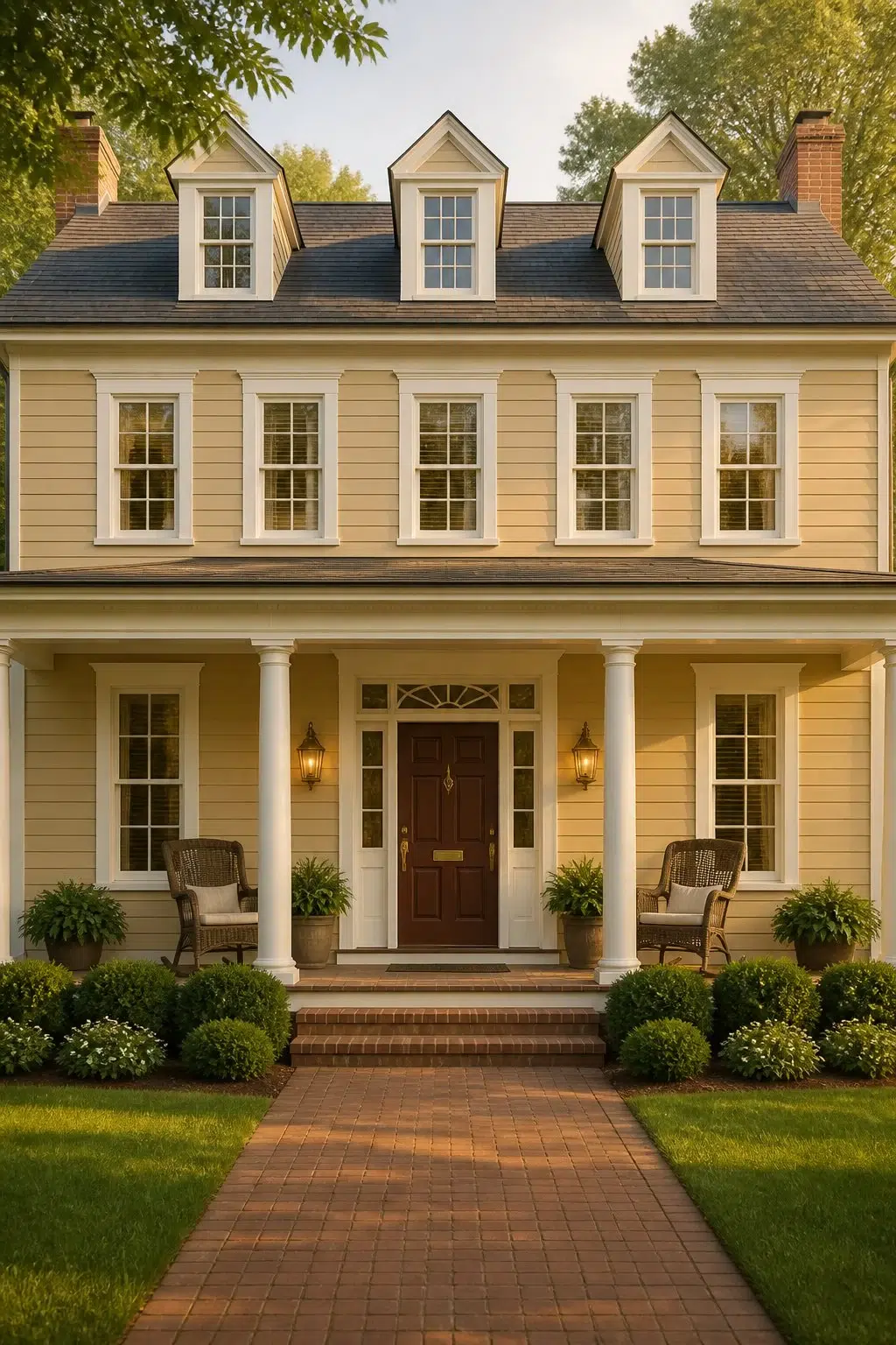 Birdseye Maple color — traditional house inspiration