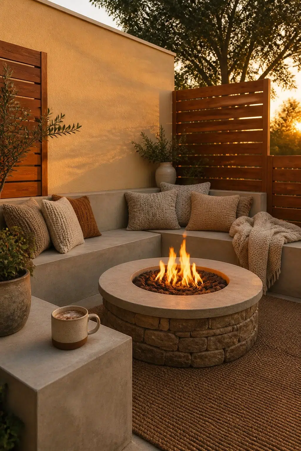 warm patio featuring Birdseye Maple by Sherwin-Williams