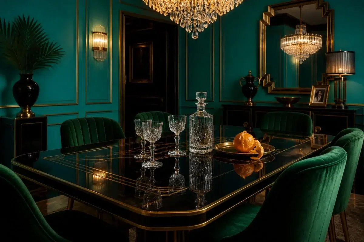 Biscay paint color — Dining Room (Art Deco)