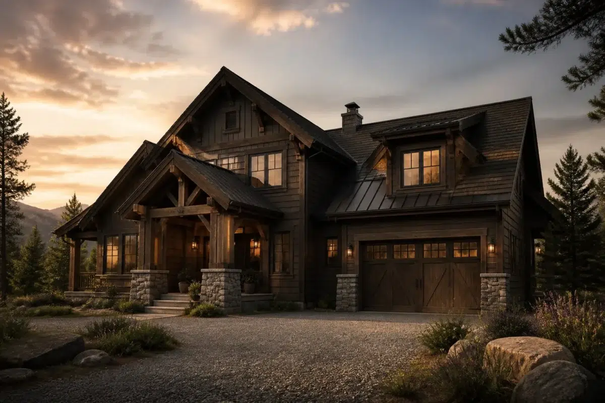 Bitter Chocolate paint color — House (Rustic Modern)