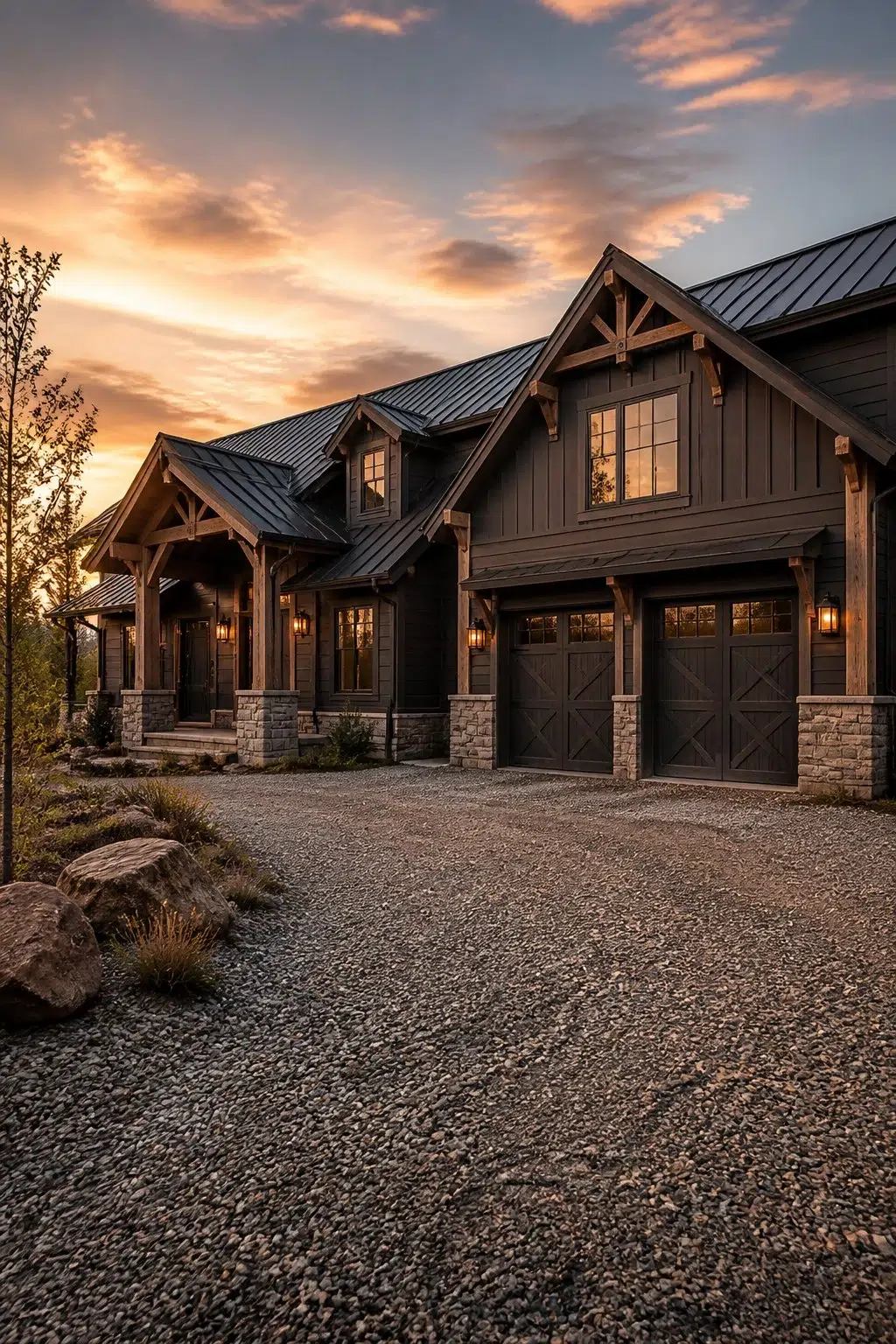 Black Swan color — rustic modern house inspiration