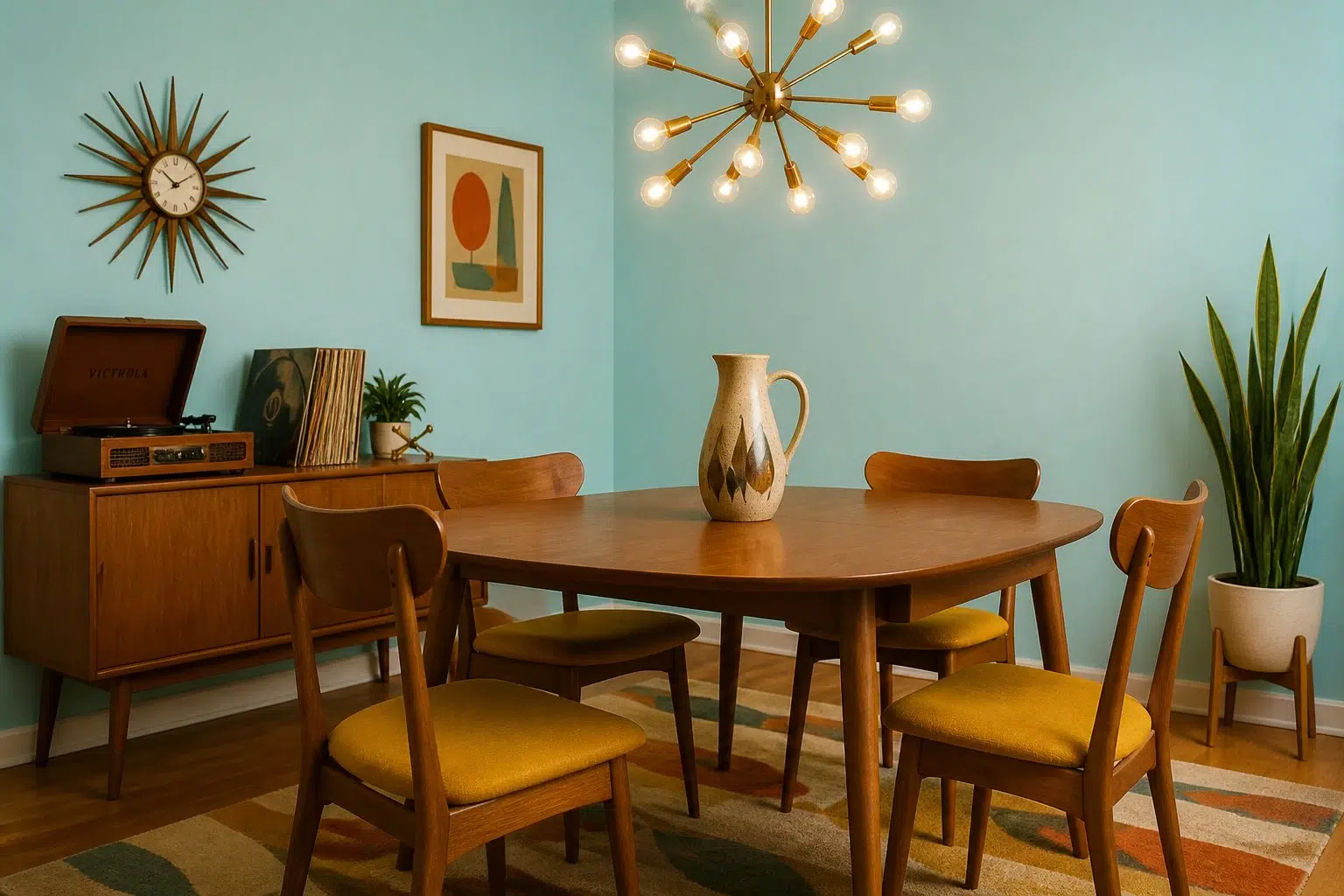 Blue Bauble paint color — Dining Room (Mid Century)