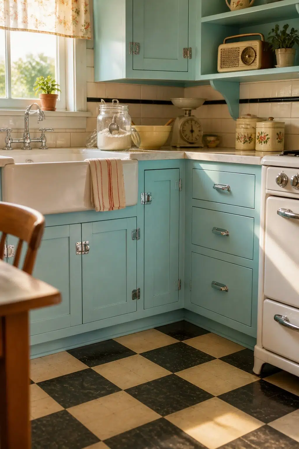 Blue Bauble — vintage kitchen