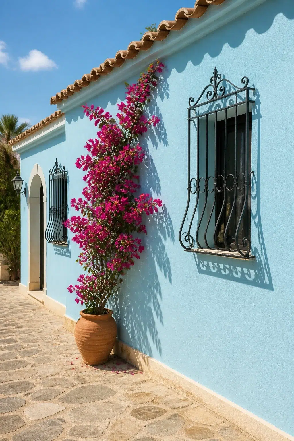Blue Click color — mediterranean house inspiration