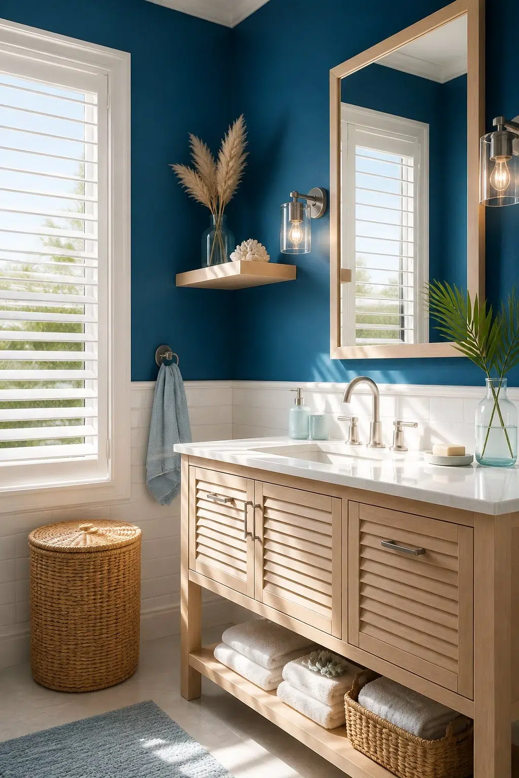 Blue Grotto — coastal bathroom