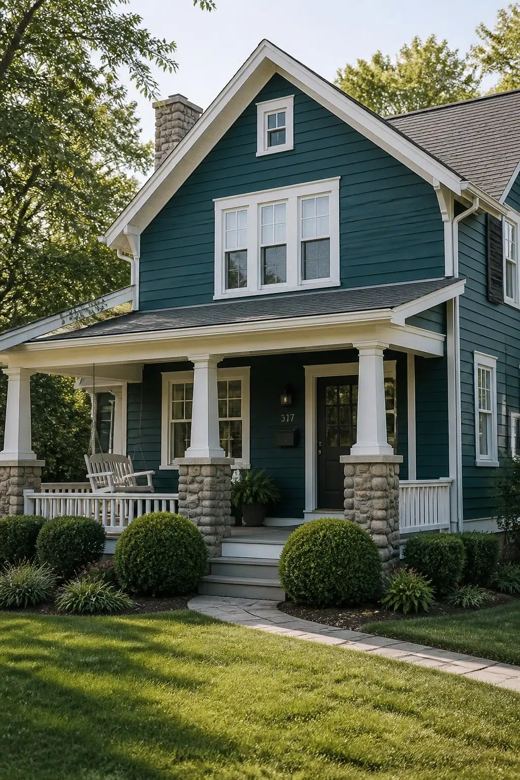 Blue Hill color — transitional house inspiration