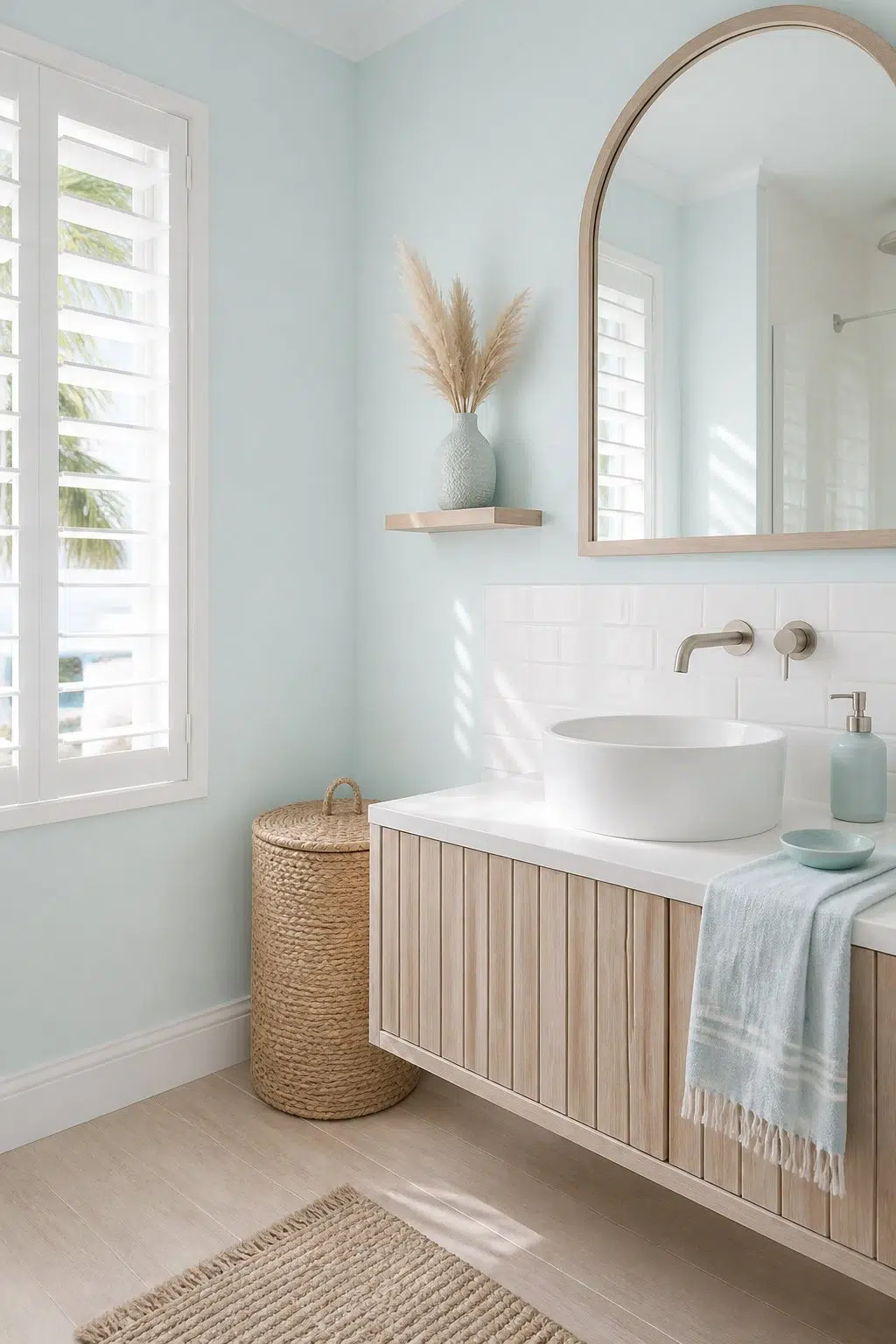 Blue Horizon — coastal bathroom