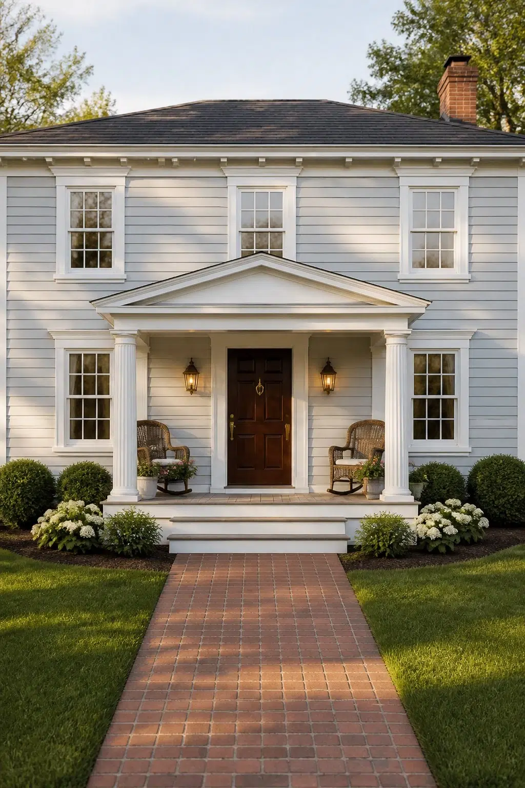 Blue Iris color — traditional house inspiration