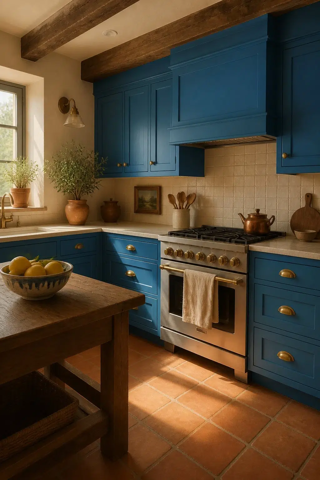 Blue Plate — earthy kitchen