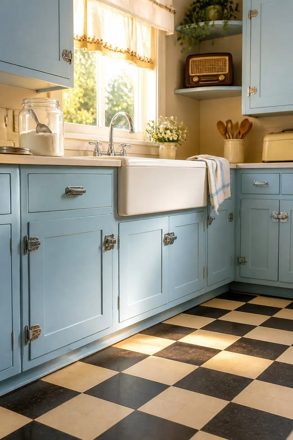 Blue Refrain — vintage kitchen