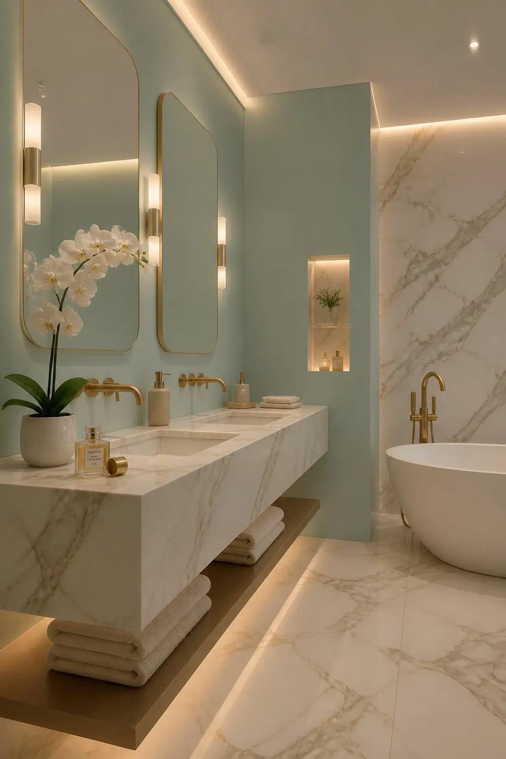 Blue Sky — modern luxury bathroom