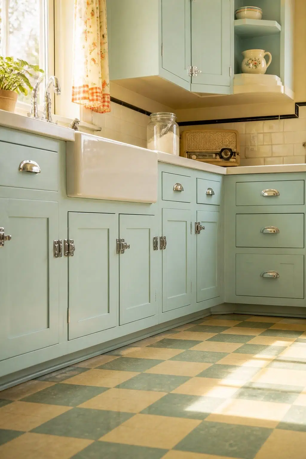 Blue Sky — vintage kitchen