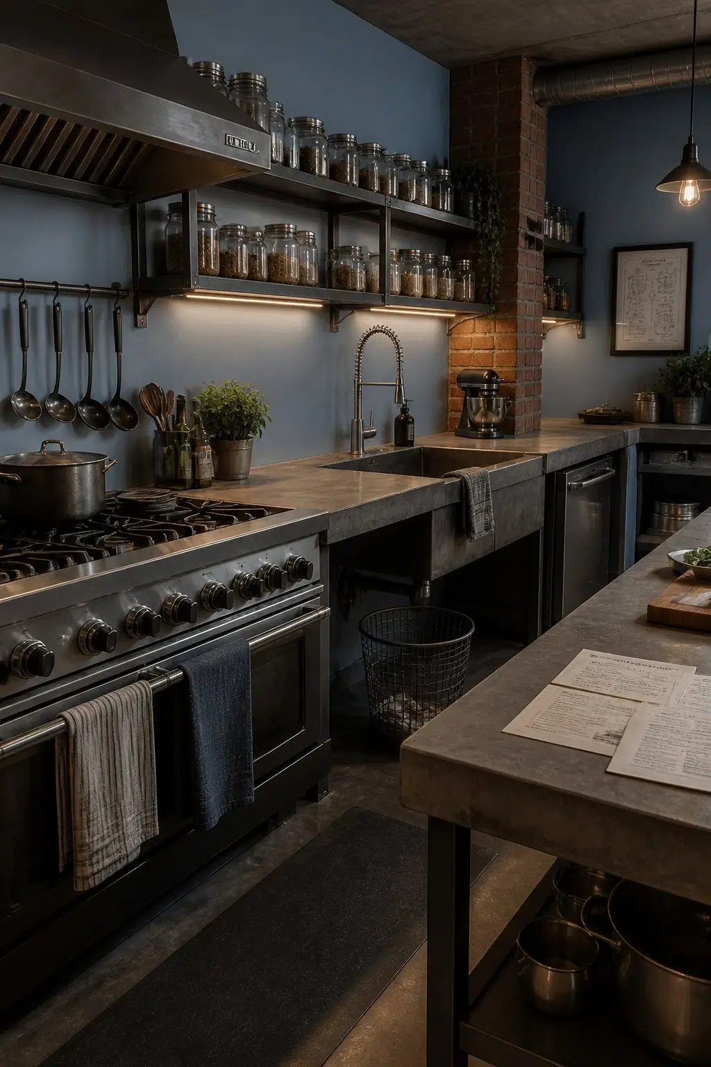 Bluesy Note — industrial kitchen