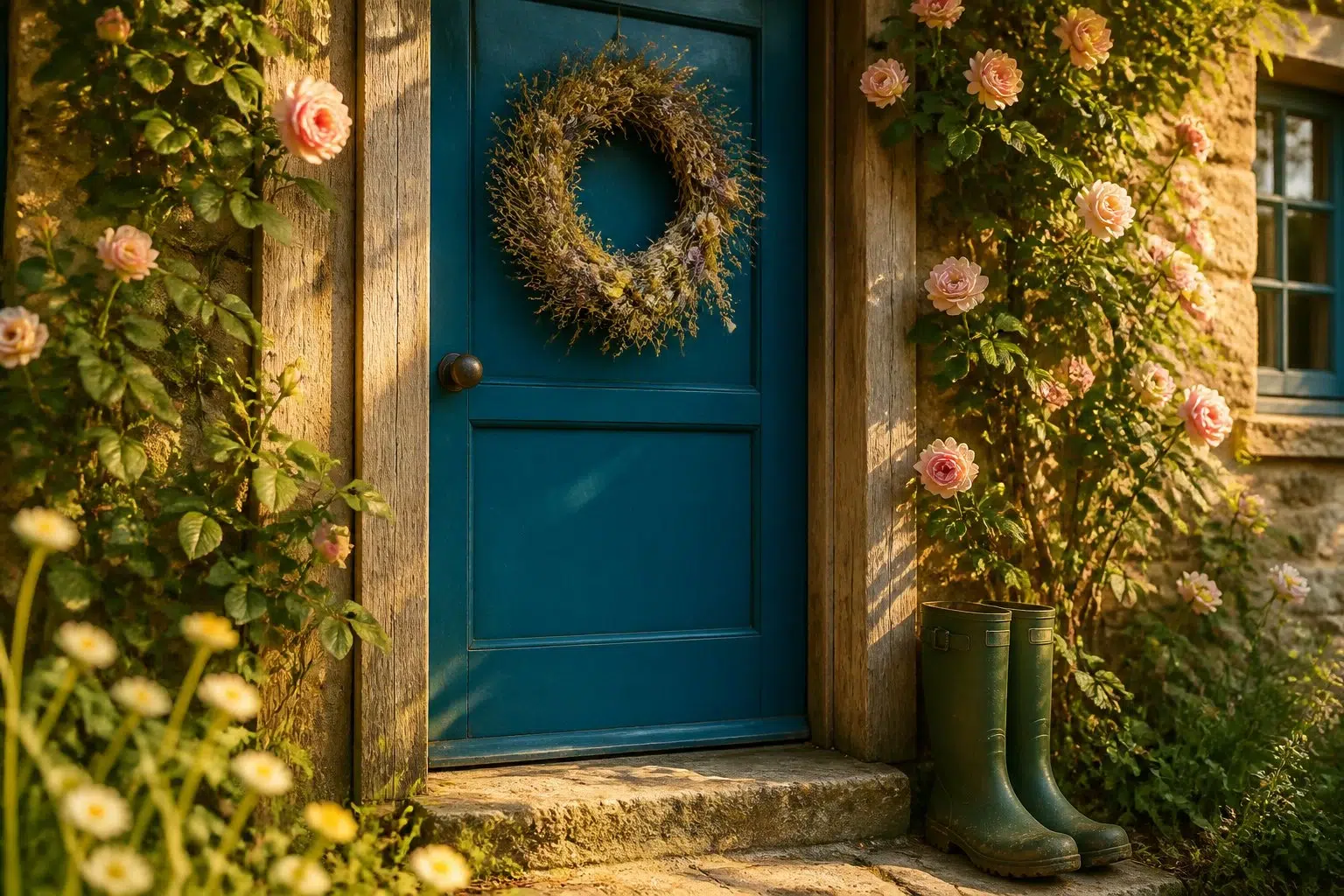 Bosporus paint color — Front Door (Cottagecore)