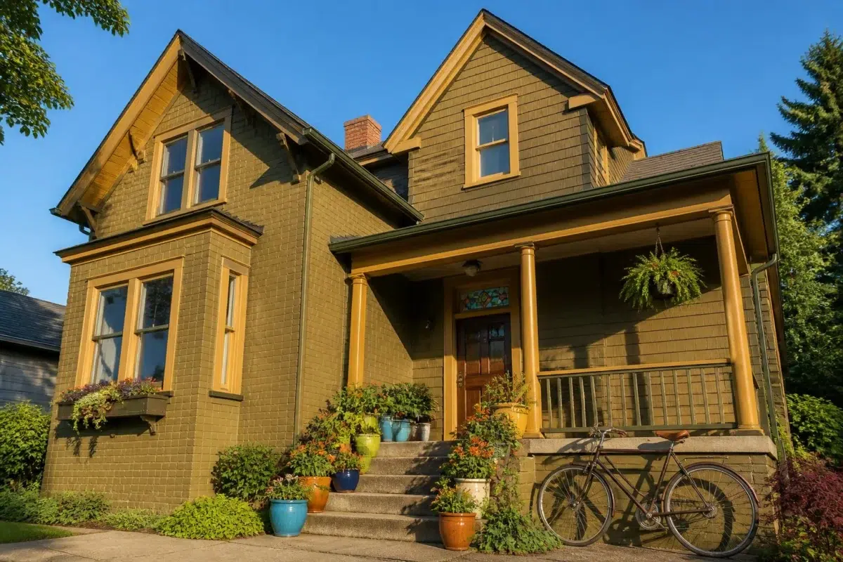 Brassy paint color — House (Eclectic)