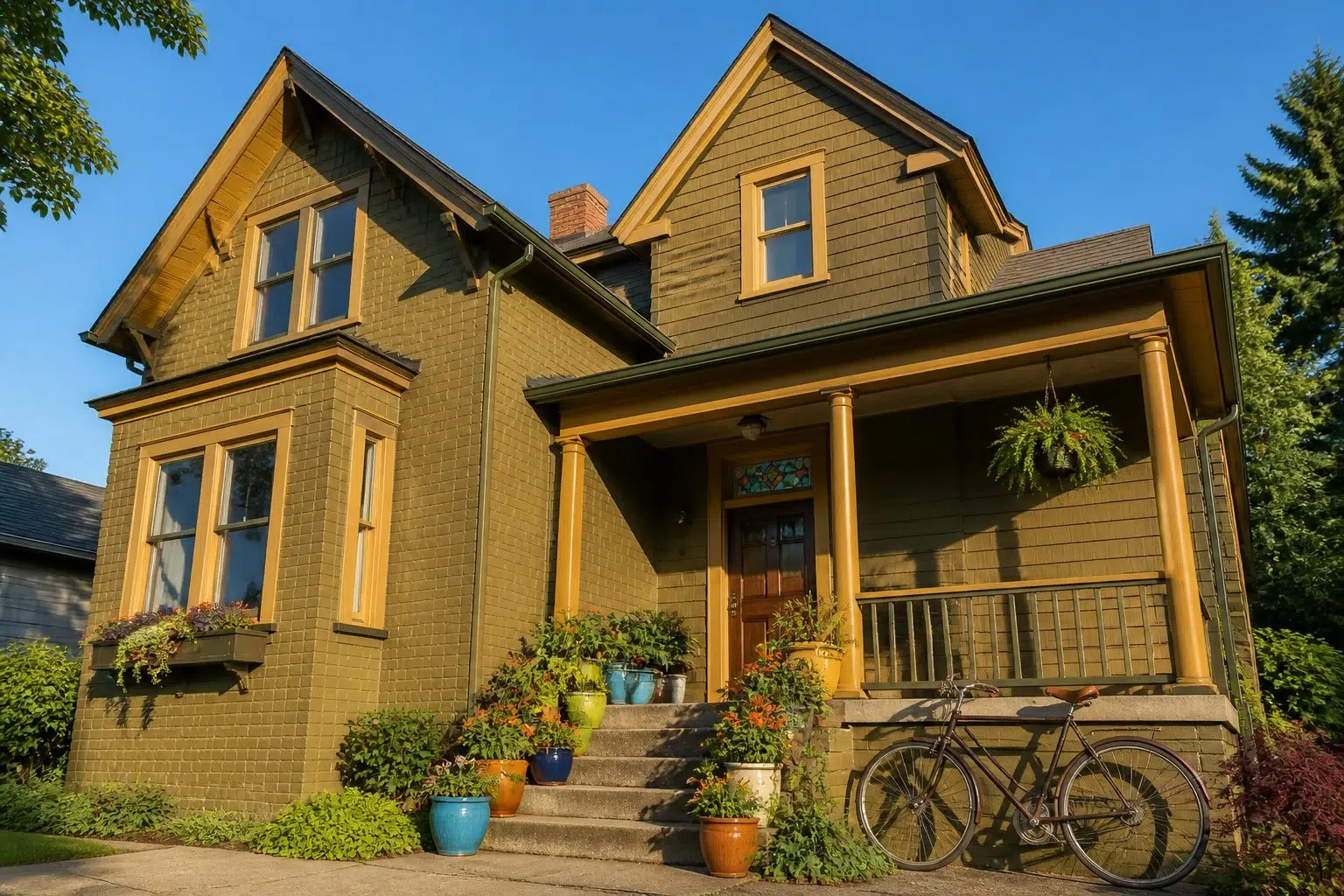 Brassy paint color — House (Eclectic)