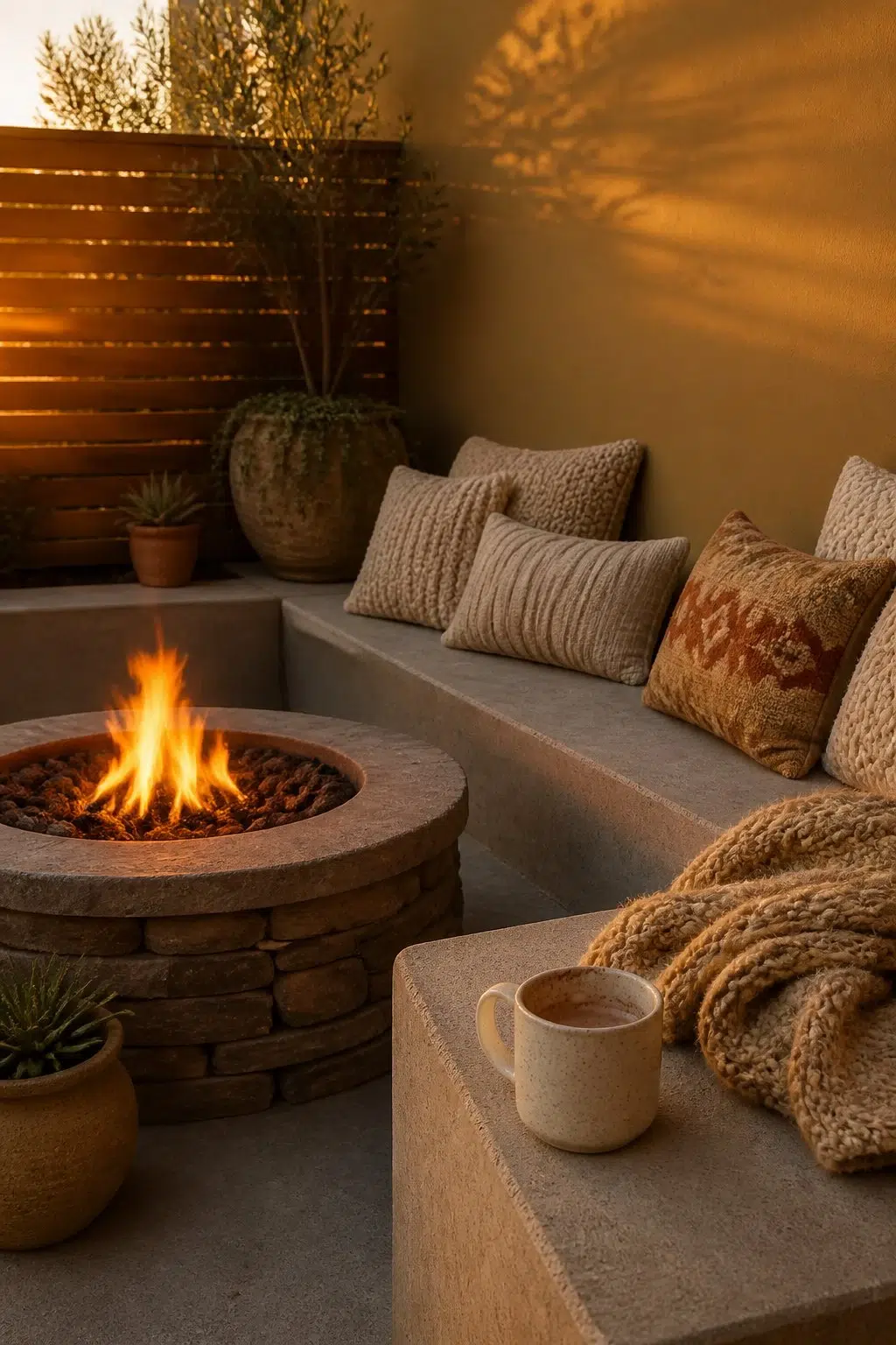 warm patio featuring Brassy by Sherwin-Williams