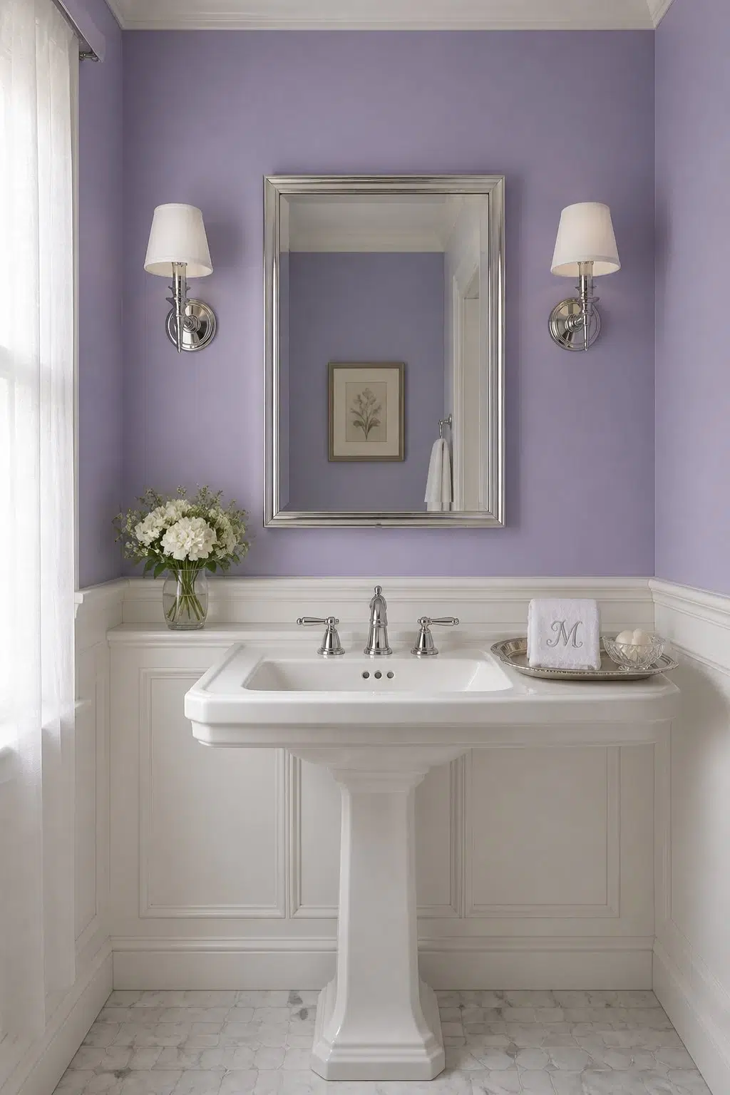 Brave Purple — traditional bathroom