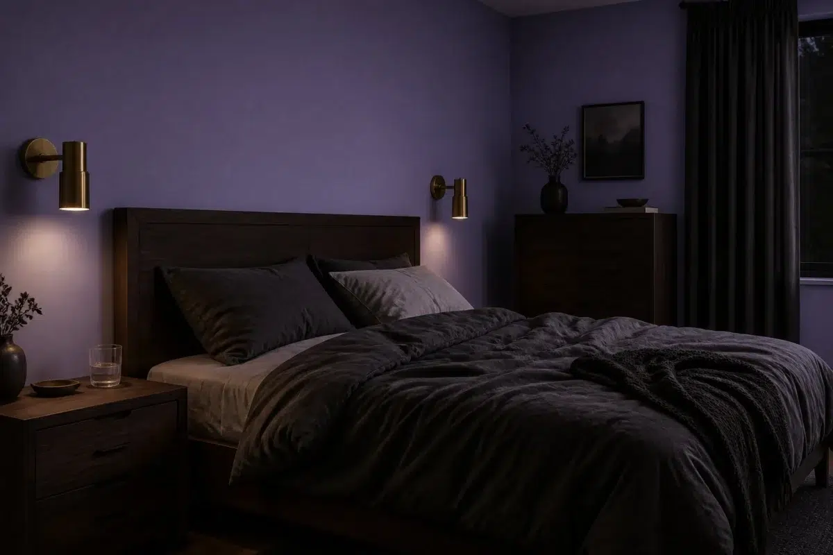 Brave Purple paint color — Bedroom (Moody)