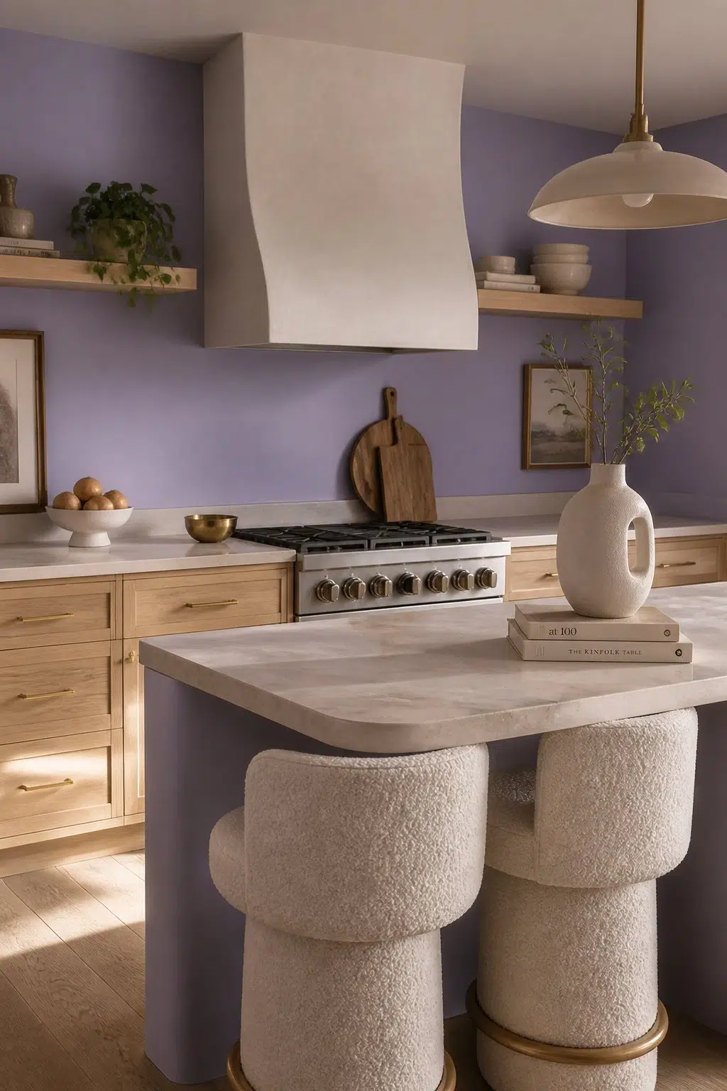 Brave Purple — organic modern kitchen